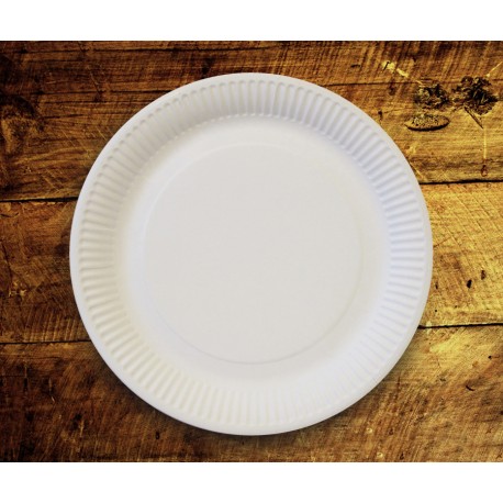 Plato economy compostable 23 cm pack 15u