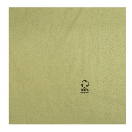 Servilletas papel reciclado 2 capas 33x33cm